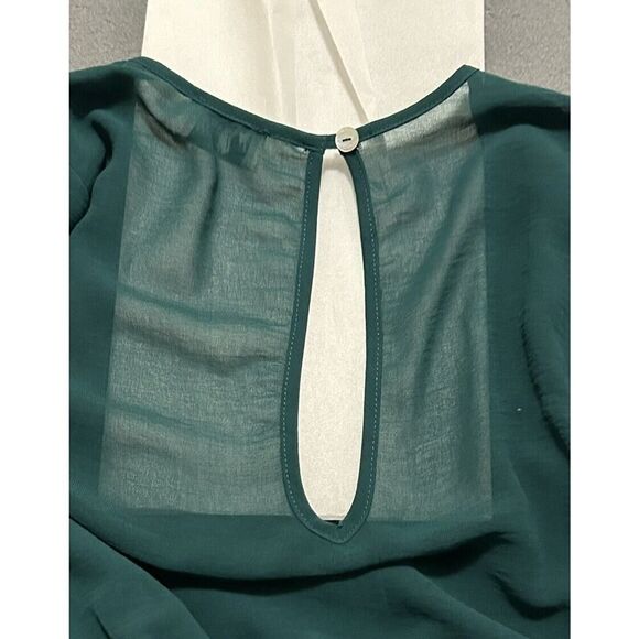 Show Me Your MuMu Emerald Color Rainey Mini Dress Size X-Small Long Sleeve - Picture 5 of 14